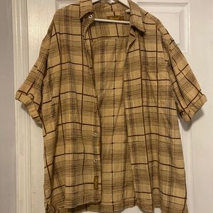 Mens Button Down T shirt